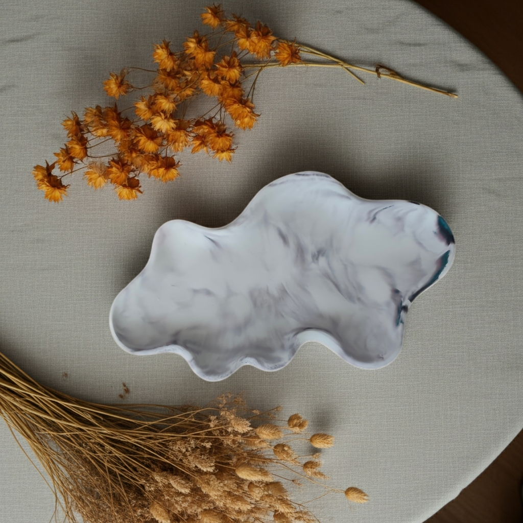 Bandeja Nube Mármol L — AIKO